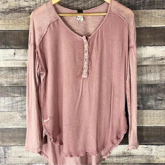 Free People‎ We The Free Sunday Henley Tee - Picture 2 of 9